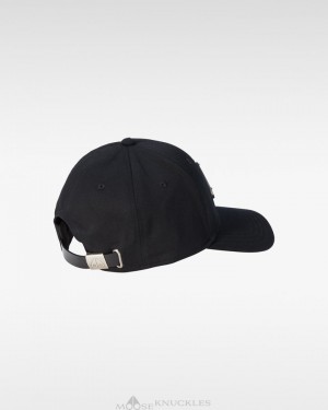 Baseball caps Moose Knuckles Logo Icon Cap Homme Noir | PBKUC-0914