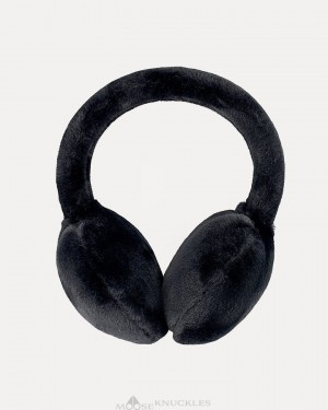 Chapeaux Moose Knuckles Bunny Ear Muff Femme Noir | YEBUK-5179