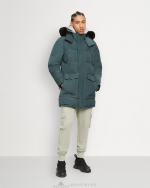 Parkas Moose Knuckles Onyx Big Ridge Parka Shearling Homme Noir | VXOBW-1973