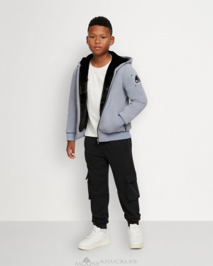 Sweat a Capuche Moose Knuckles Classic Bunny Enfant Noir | TKODR-9342