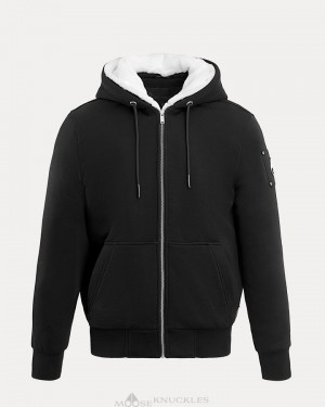 Sweats Moose Knuckles Classic Bunny Homme Noir | EIQCZ-6471