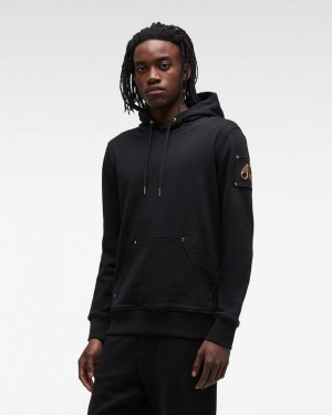 Sweats Moose Knuckles Martense Hoodie Homme Noir | FTVXB-2637