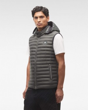 Vests Moose Knuckles Air Down Vest Homme Grise | JXBZY-1589