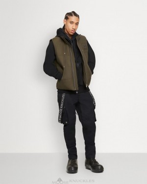 Vests Moose Knuckles Montreal Vest Homme Army | ZAQNR-0418