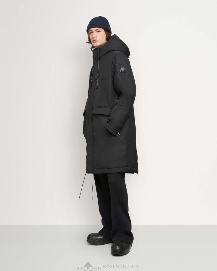 Anoraks Moose Knuckles Garson Anorak Homme Noir | MEASG-5879