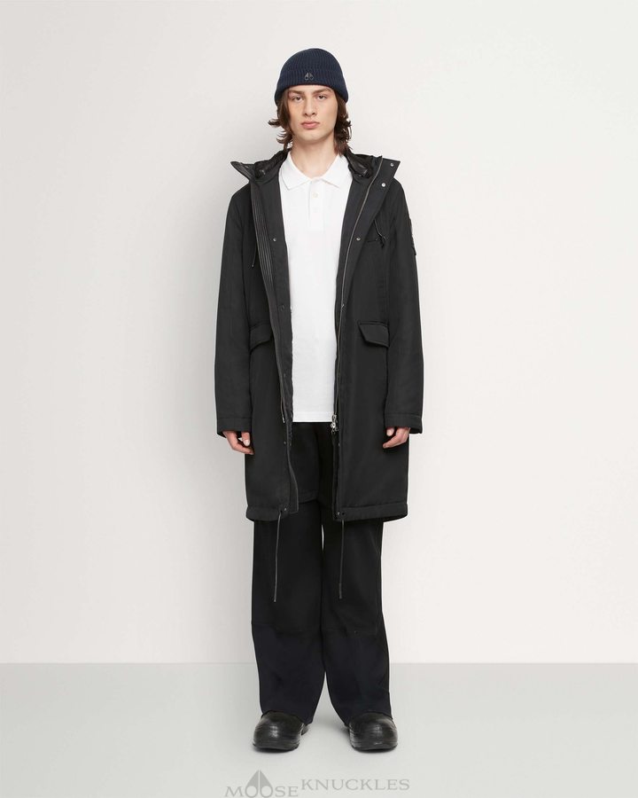 Anoraks Moose Knuckles Garson Anorak Homme Noir | MEASG-5879