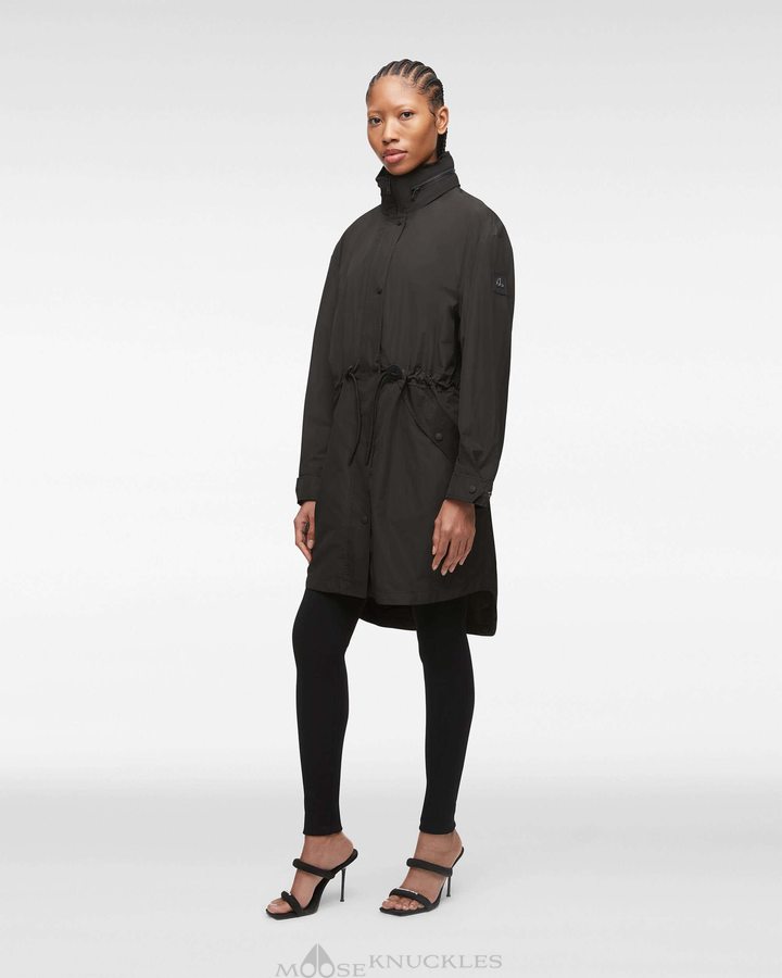 Anoraks Moose Knuckles Osgoode Anorak Femme Noir | QCLTP-1273