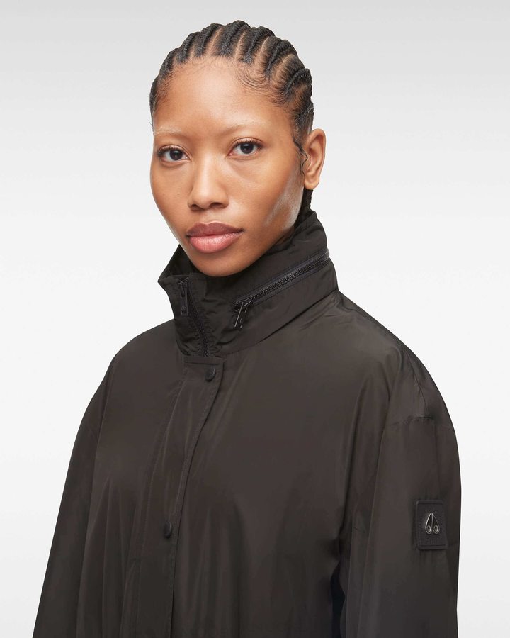 Anoraks Moose Knuckles Osgoode Anorak Femme Noir | QCLTP-1273