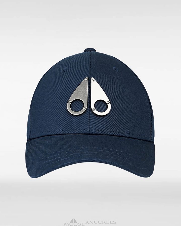 Baseball caps Moose Knuckles Fashion Logo Icon Cap Femme Bleu Marine | ELPZF-5629