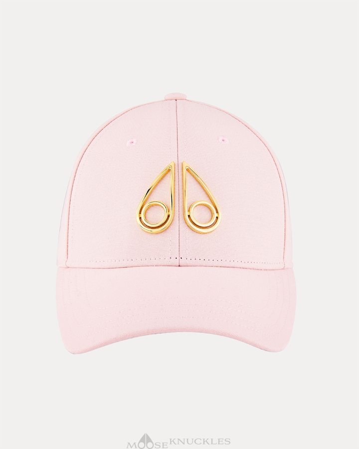 Baseball caps Moose Knuckles Hollow Logo Cap Femme Rose | JFOEY-2045