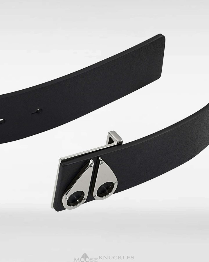 Ceintures Moose Knuckles Logo Icon Belt Homme Argent | ZPIJX-5264