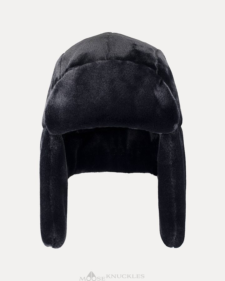 Chapeau Moose Knuckles Bunny Trapper Hat Homme Noir | WYCPK-5018