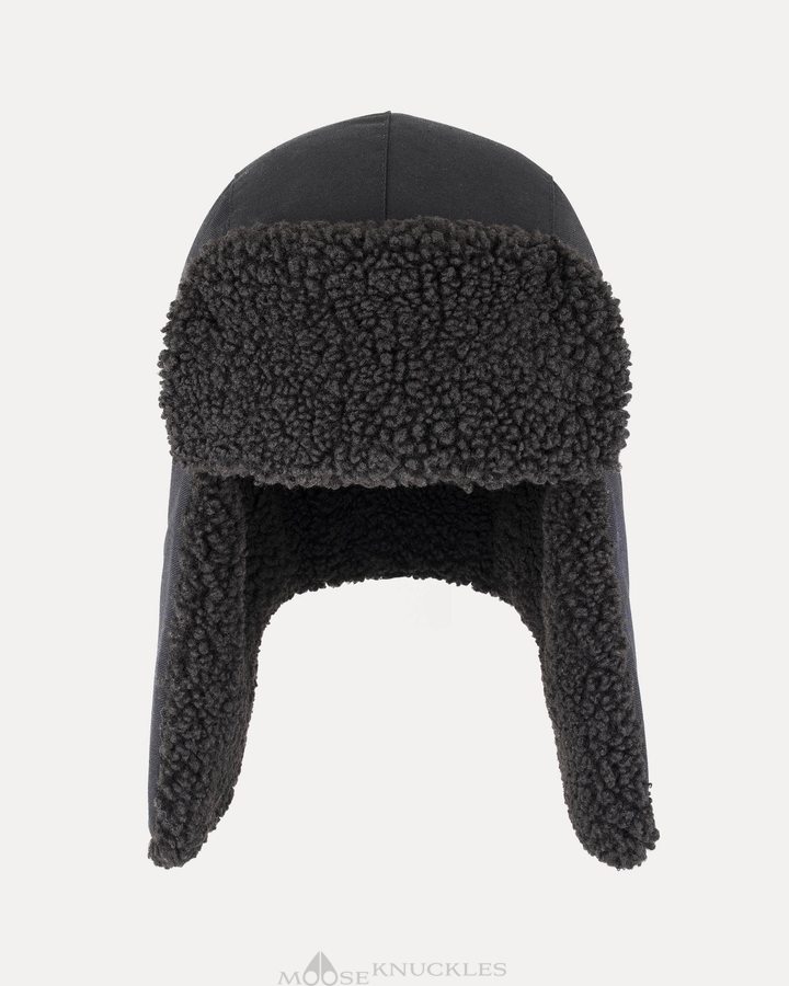 Chapeau Moose Knuckles Quebec Trapper Hat Homme Noir | TVJKW-7269