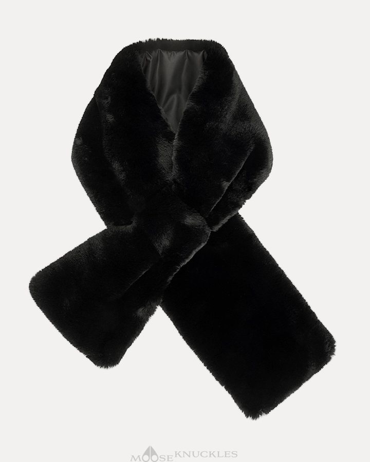 Echarpes Moose Knuckles Sackett Scarf Femme Noir | JEWLB-3017