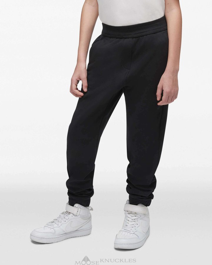 Pantalon Jogging Moose Knuckles Jogger Enfant Noir | QFXWV-8352