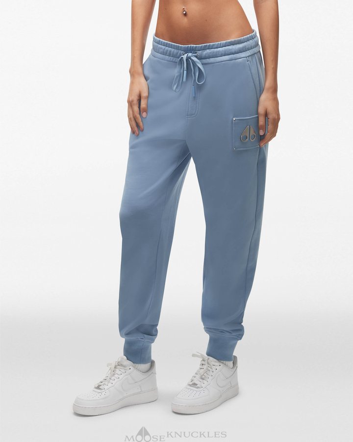 Pantalons Moose Knuckles Brooklyn Jogger Femme Bleu | CLMPH-5749