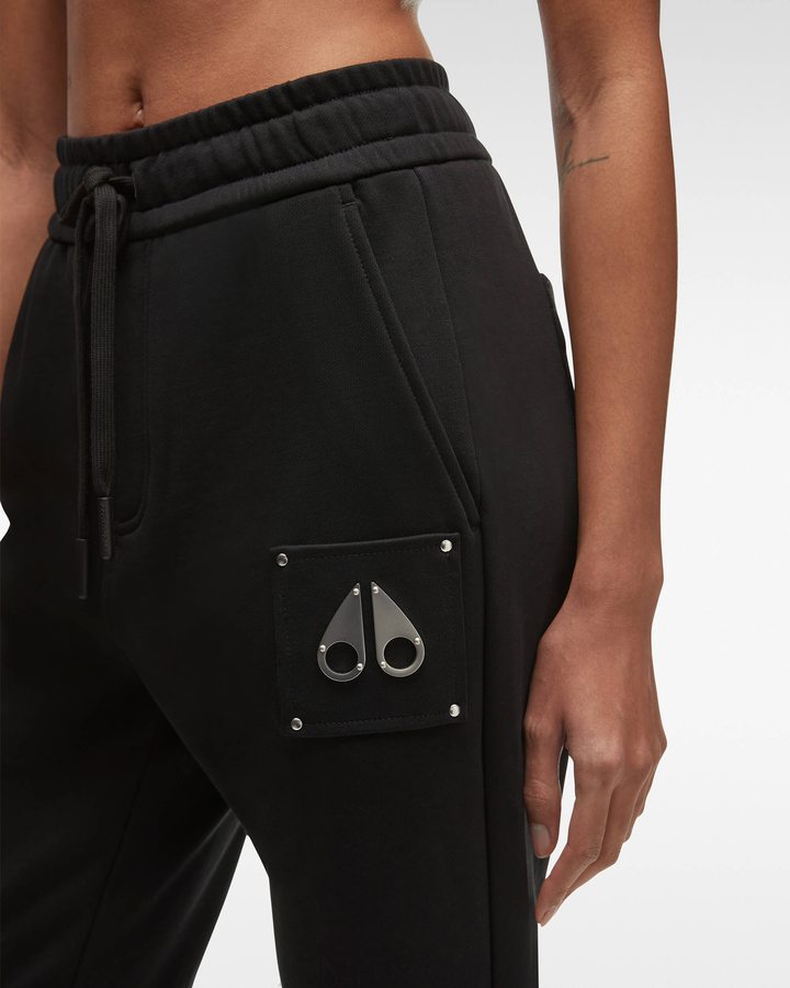 Pantalons Moose Knuckles Brooklyn Jogger Femme Noir | ODHAY-8560