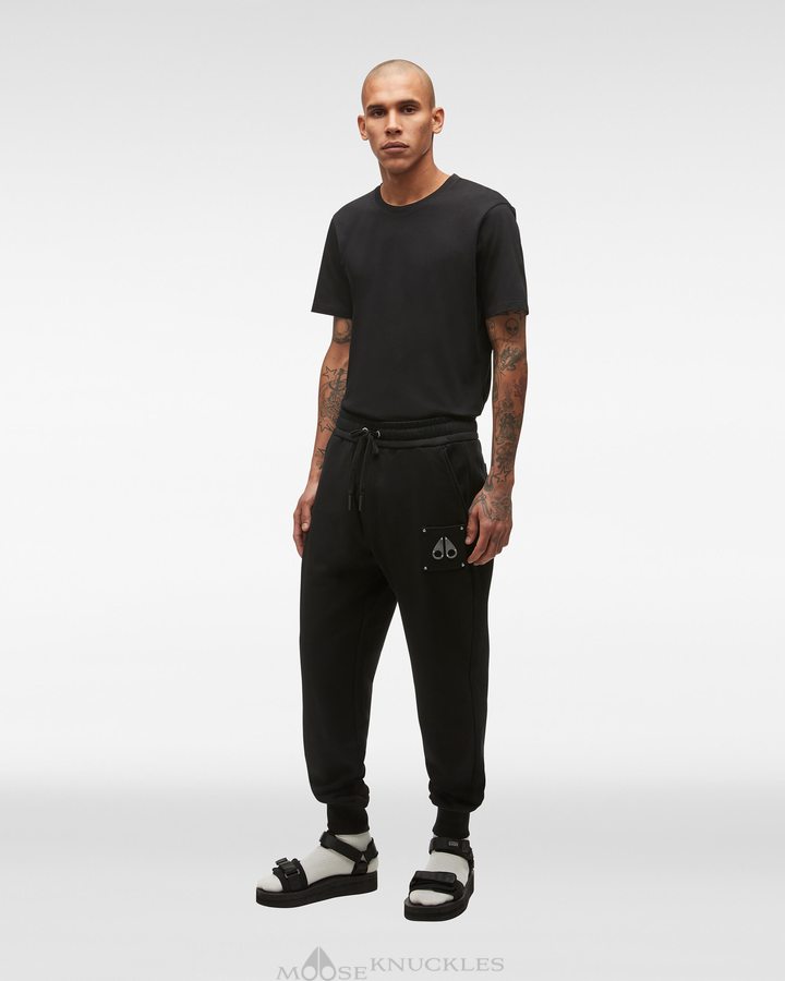 Pantalons Moose Knuckles Brooklyn Jogger Homme Noir | AKIQG-2650