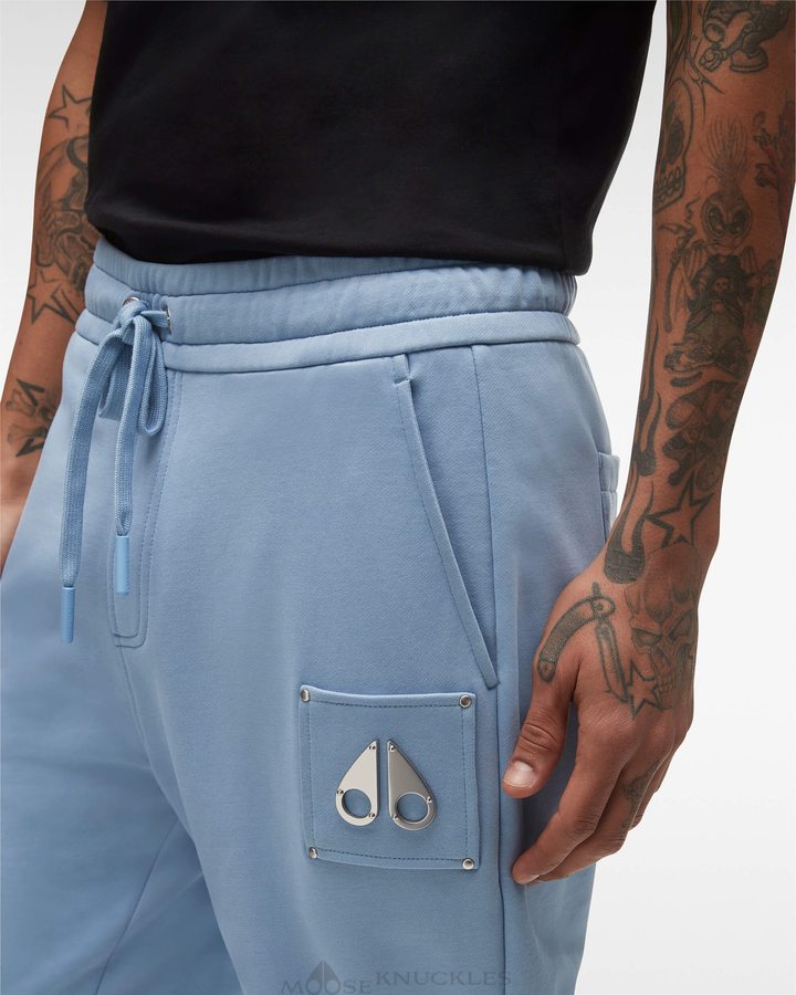 Pantalons Moose Knuckles Brooklyn Jogger Homme Bleu | HQWJD-4697