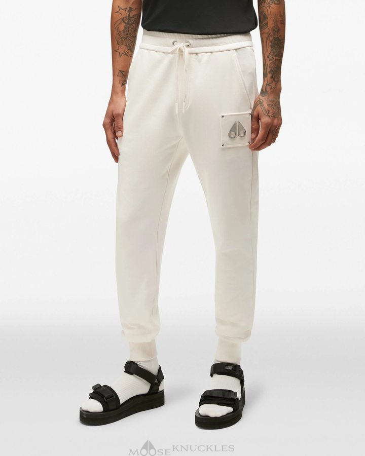 Pantalons Moose Knuckles Brooklyn Jogger Homme Plaster | VNMUR-0258