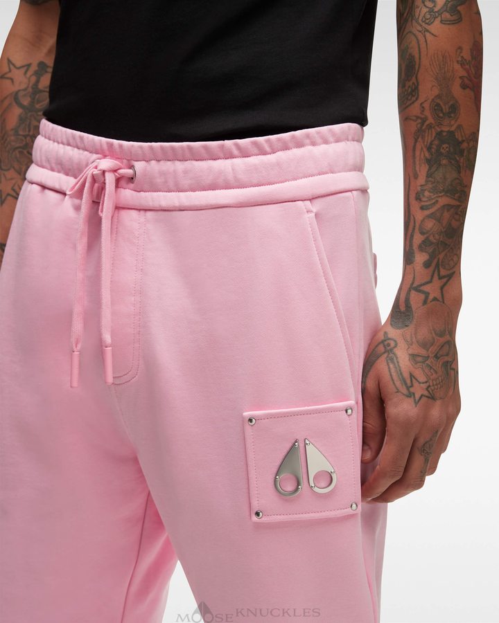 Pantalons Moose Knuckles Brooklyn Jogger Homme Rose | MIRAL-8162