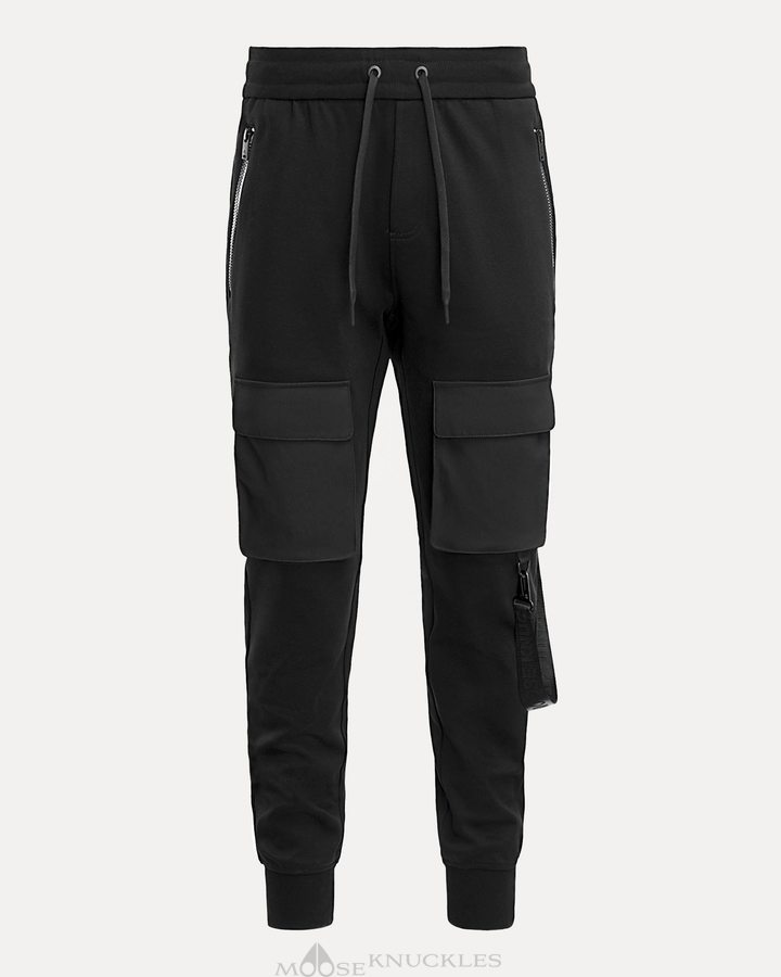 Pantalons Moose Knuckles Perido Cargo Jogger Homme Noir | SYDBR-3041