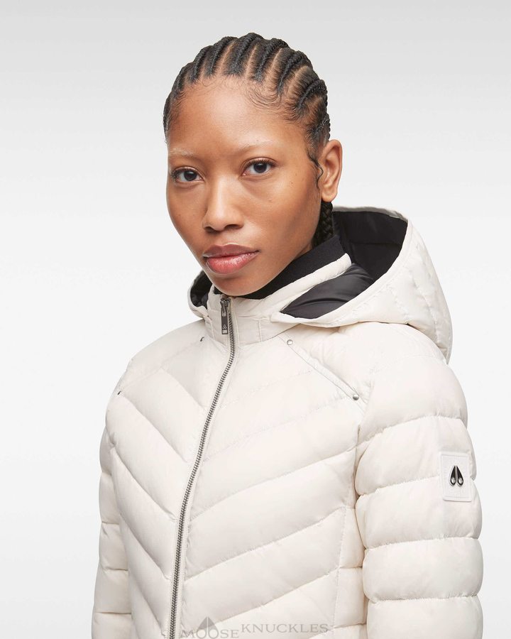 Parkas Moose Knuckles Air Down Parka Femme Plaster | JKYSQ-2384