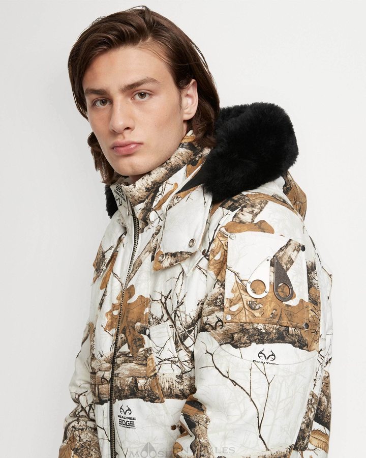 Parkas Moose Knuckles Cloud Parka Shearling Homme Noir | PVYCH-7138