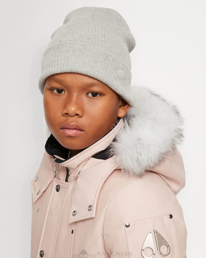 Parkas Moose Knuckles Original Parka Shearling Enfant Rose | DEHYV-1859