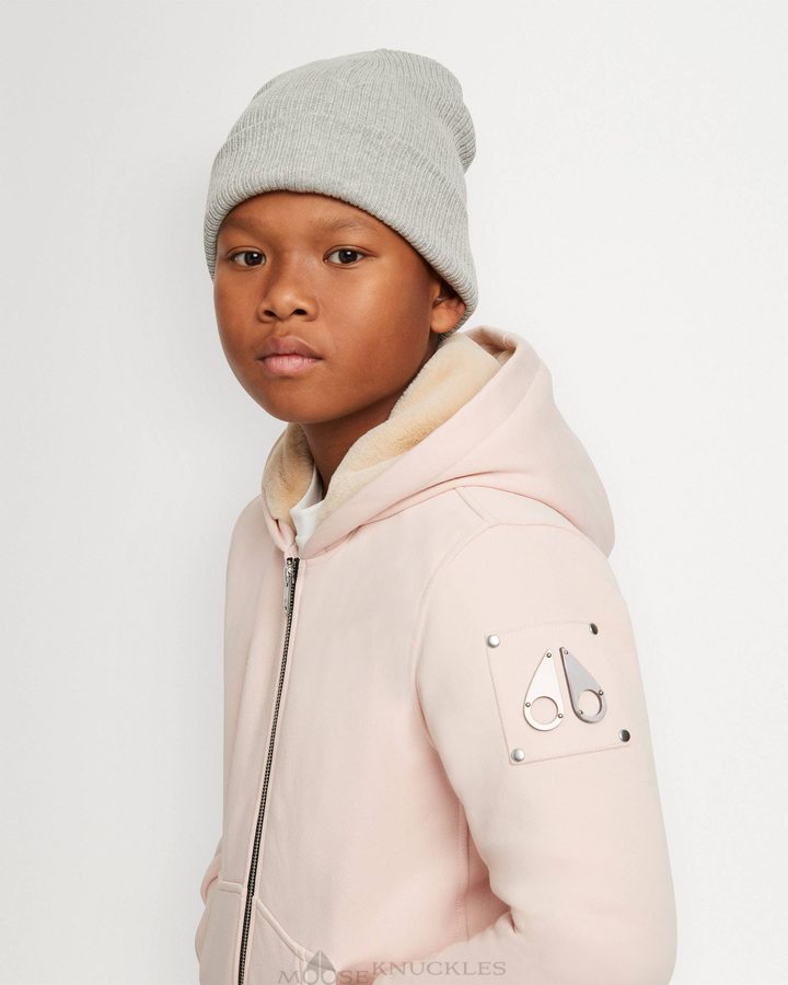 Sweat a Capuche Moose Knuckles Classic Bunny Enfant Rose | FZANQ-6984