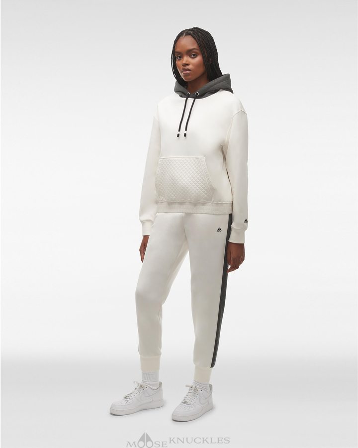 Sweats Moose Knuckles Atlantic Hoodie Femme Plaster | UMEVR-5839