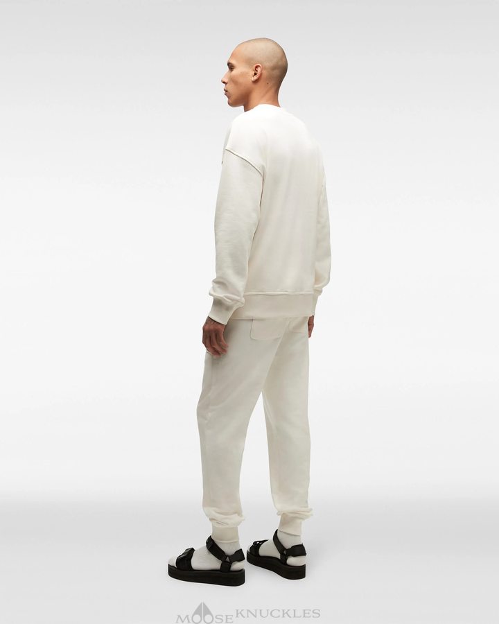 Sweats Moose Knuckles Brooklyn Crew Neck Homme Plaster | MXIUY-0981