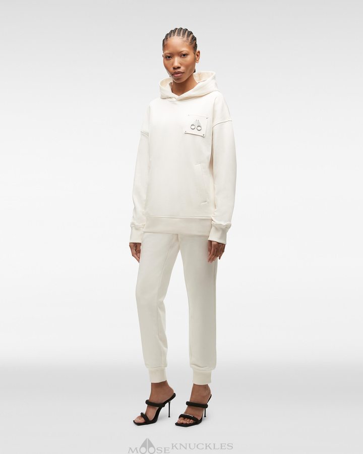 Sweats Moose Knuckles Brooklyn Hoodie Femme Plaster | KCOUH-8163