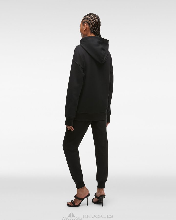 Sweats Moose Knuckles Brooklyn Hoodie Femme Noir | LWVUN-7690