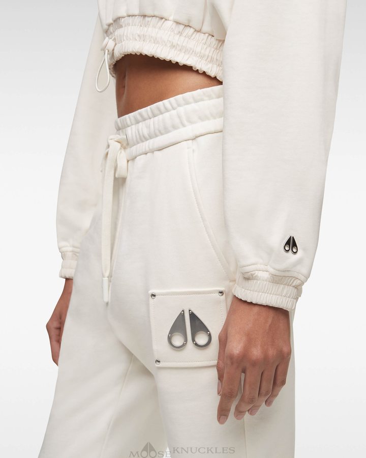 Sweats Moose Knuckles Carlaw Sweatshirt Femme Plaster | UGTJY-1724