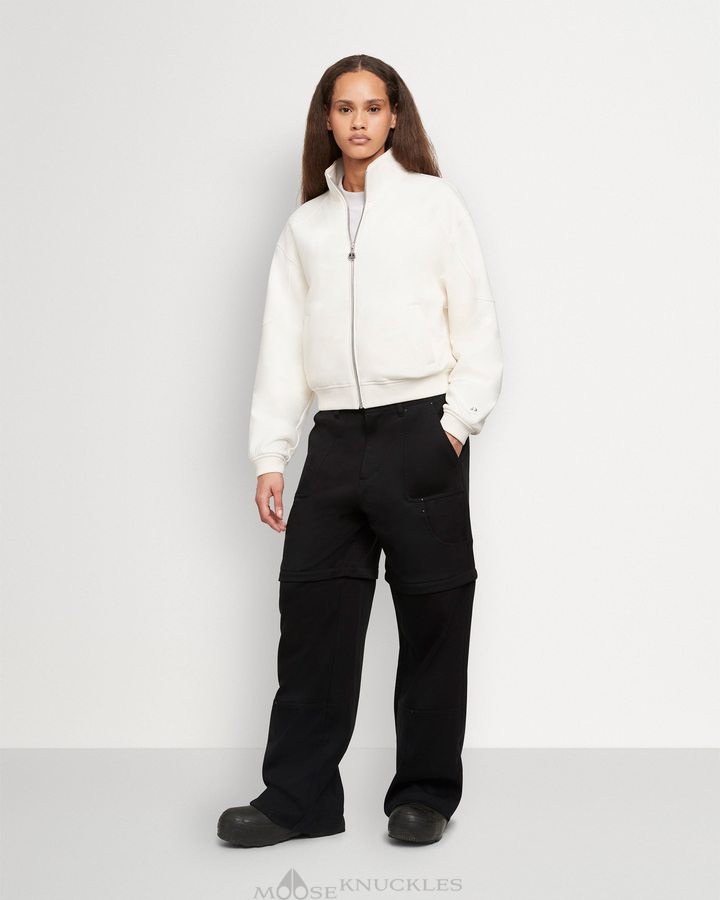 Sweats Moose Knuckles Clifton Zip Sweatshirt Femme Plaster | GXYHD-9763