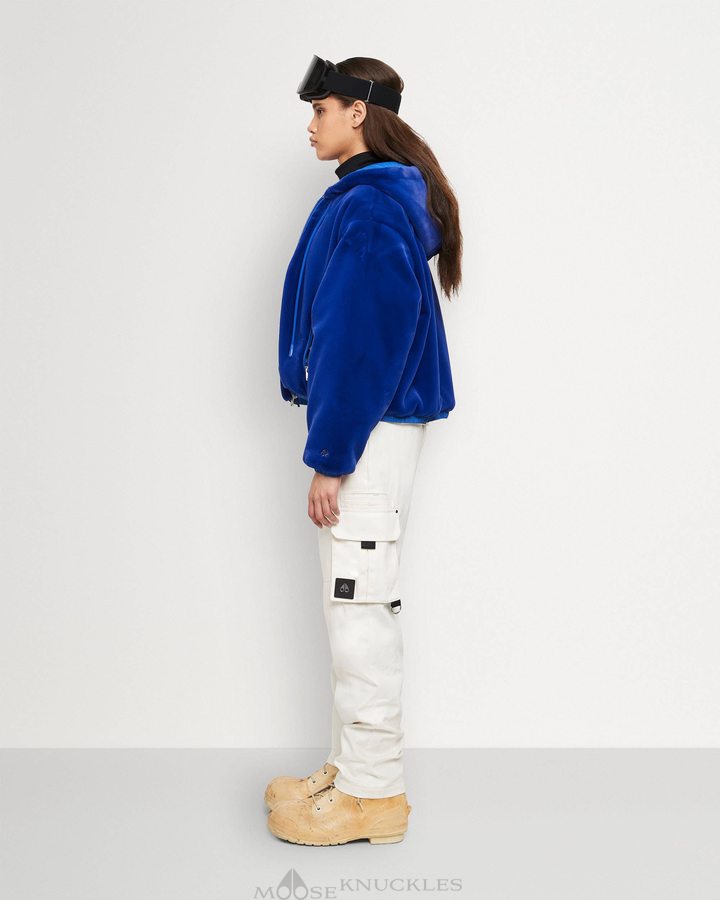 Sweats Moose Knuckles Quilted Reversible Eaton Bunny Femme Cobalt | QIPOM-3501