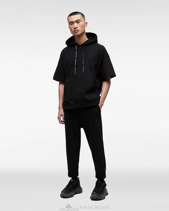 Sweats Moose Knuckles Surfer Hoodie Homme Noir | YPGJZ-5031