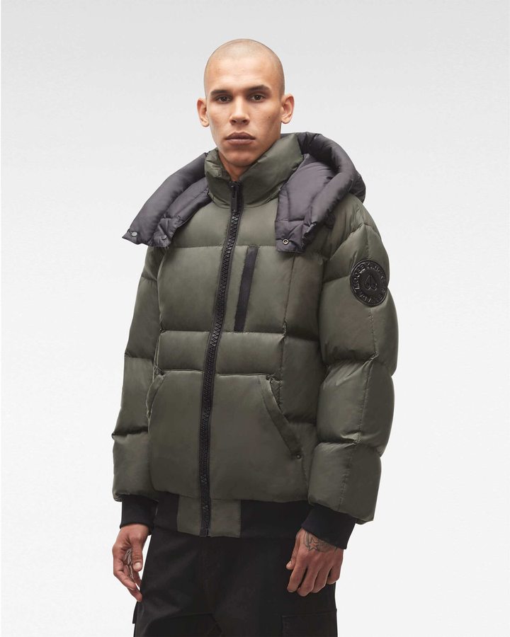 Veste Bombers Moose Knuckles 125th Street Bomber Homme Vert | YPWRD-3590