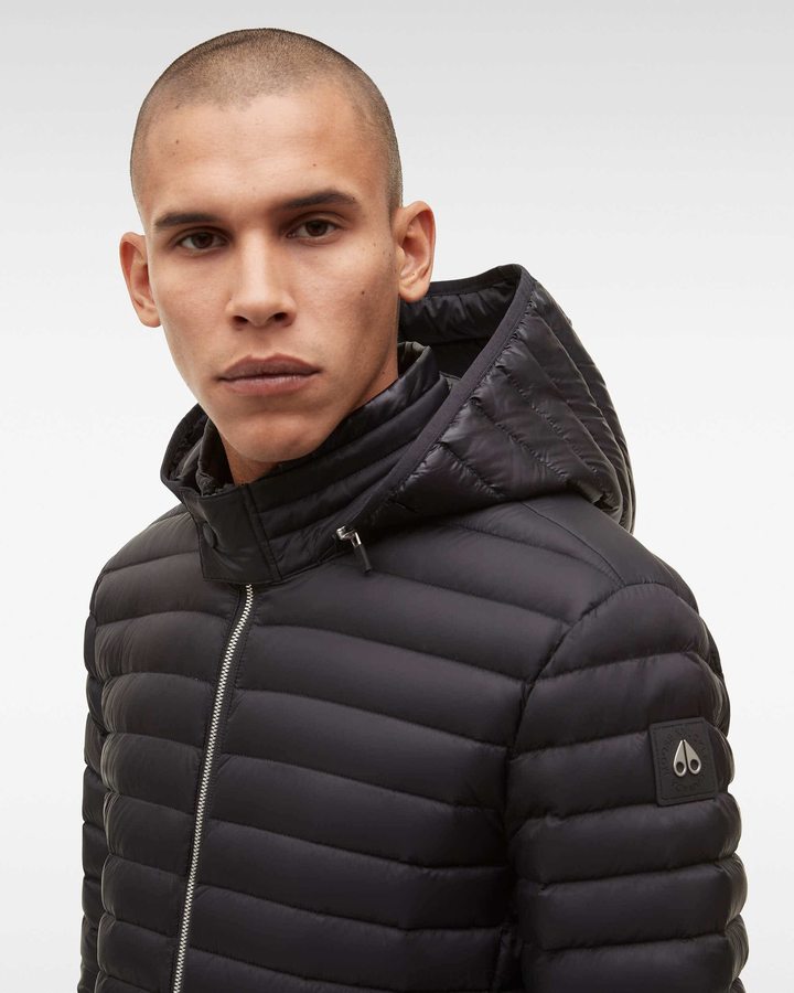 Veste Bombers Moose Knuckles Air Down Bomber Homme Noir | KCHXQ-2169