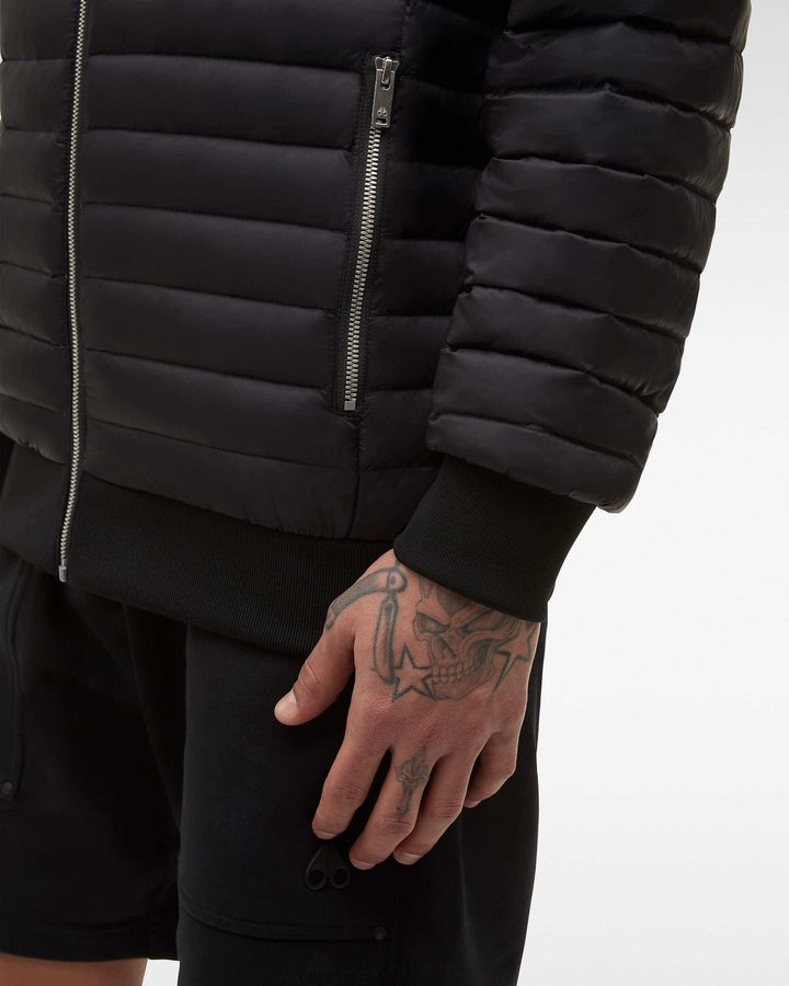 Veste Bombers Moose Knuckles Air Down Bomber Homme Noir | KCHXQ-2169