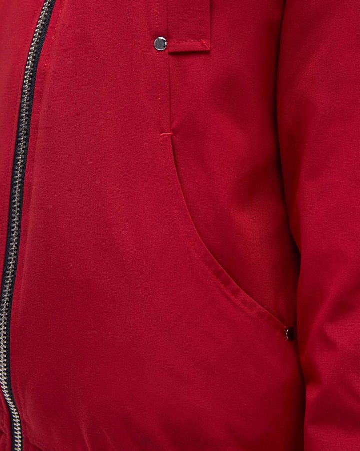 Veste Bombers Moose Knuckles Original Bomber Enfant Rouge Foncé | FGKNU-4015