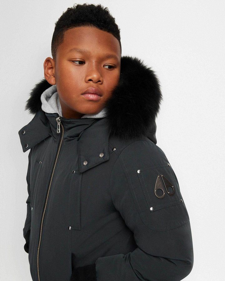 Veste Bombers Moose Knuckles Original Bomber Enfant Granite | ZQGHM-1834