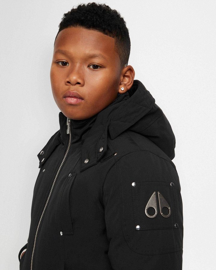 Veste Bombers Moose Knuckles Original Bomber Enfant Noir | WLVHD-5294