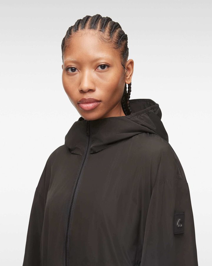 Vestes Moose Knuckles Parklawn Jacket Femme Noir | SLOXW-1458