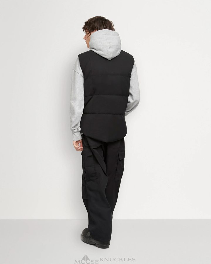 Vests Moose Knuckles Montreal Vest Homme Noir | KONIY-1284