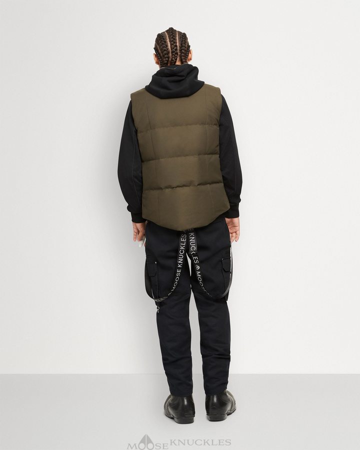 Vests Moose Knuckles Montreal Vest Homme Army | ZAQNR-0418