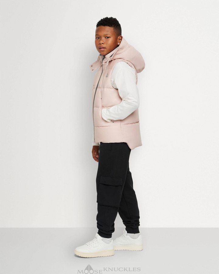 Vests Moose Knuckles Vest Enfant Rose | BNQMW-9247 