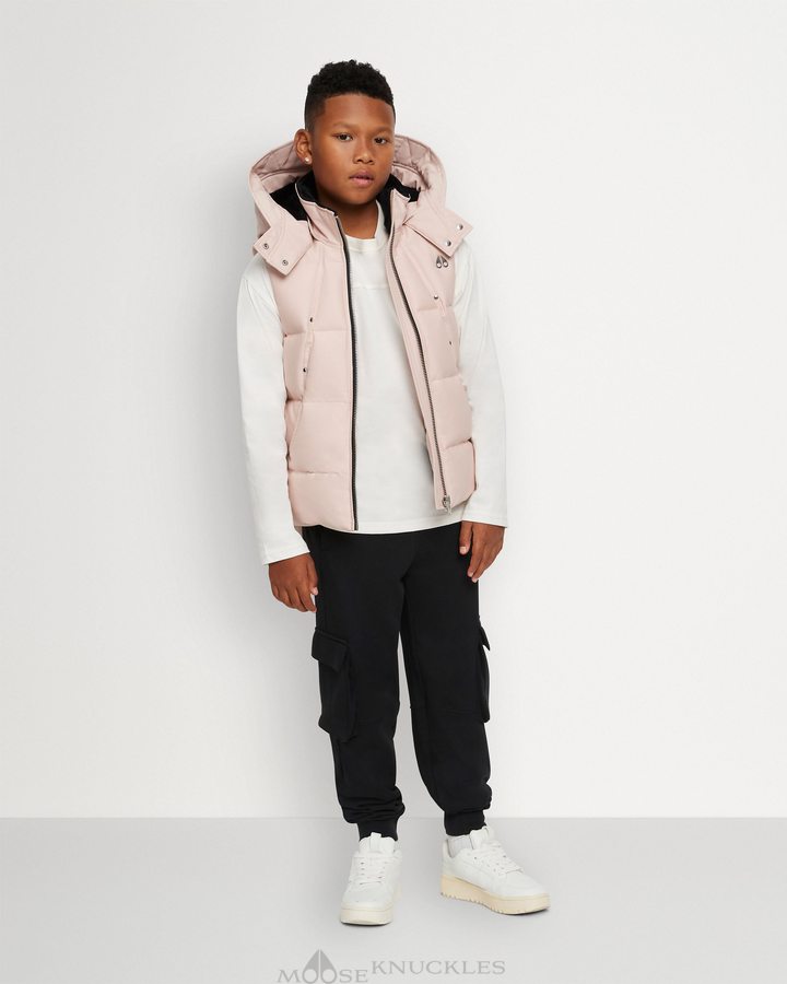 Vests Moose Knuckles Vest Enfant Rose | BNQMW-9247 