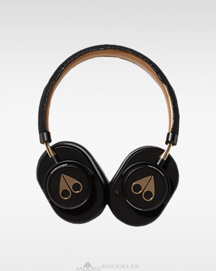 Écouteurs Moose Knuckles Noise Cancelling Headphones Femme Noir Doré | JQFHO-4975